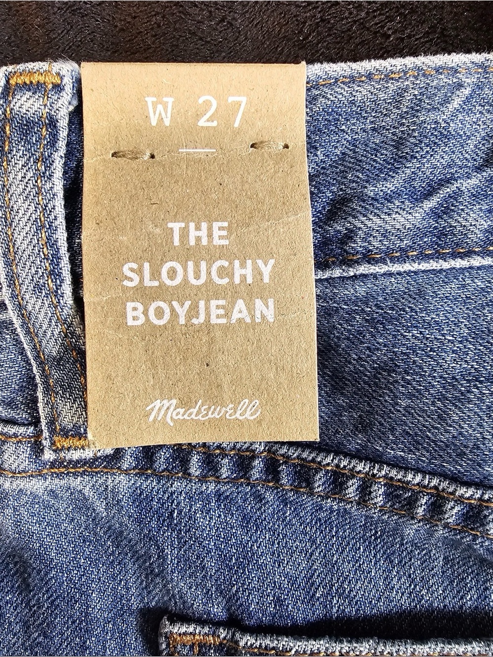 Madewell The Slouchy Boyjean Size 27 Low Rise Distressed Jeans NWT - Picture 10 of 16